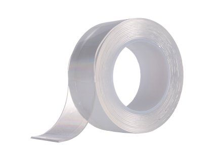 Transparentní oboustranná gelová NANO lepicí páska 24 mm × 3 m opakovaně použitelná – GEKO K02236