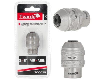 Adaptér pro závitníky 3/8" M5–M12 CrV GEKO