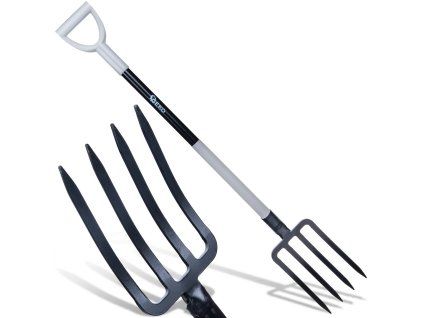 Zahradní vidle 120 cm HARD-LINE GEKO — 4 zuby, ocel HRC 40–48
