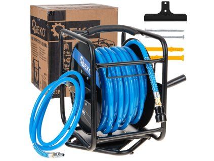 Pneumatická hadice na ručním navijáku 30 m, 10×14 mm — GEKO