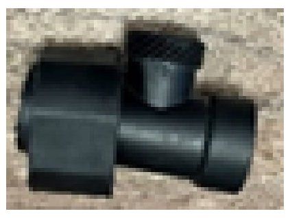 Hrdlový kus (přípojka) pro sudové čerpadlo Kraft-Dele KD1165 — náhradní díl