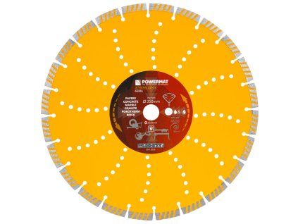 Segmentový diamantový kotouč 350 mm Powermat PM-TDCS-3502T