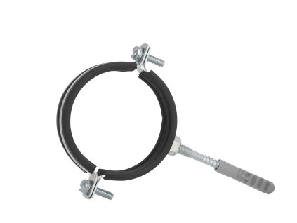 Obejma metalová s gumičkou pro trubky 2 1/2" 75–80 mm Geko PM-AX-3600