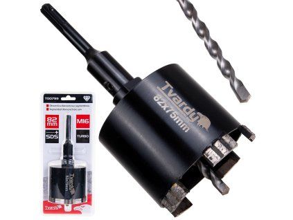 Otwornica diamentowa segmentowa turbo 82mm SDS Plus (20)
