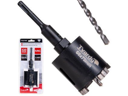 Diamantový kotouč segmentový Turbo 68 mm SDS Plus – Geko – pro řezání betonu i kamene bez úderu