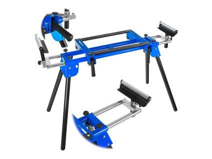 Pilový stůl Geko – stůl pro pilový stůl ukosový 200 kg 1000–1650×580×810–910 mm (EAN 5903418302139)