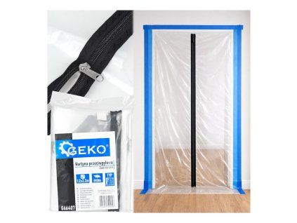 Protiprášková kurtyna pro dveře Geko 220×120 cm — typ I