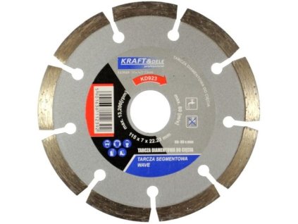 Tarcza segmentowa do řezání 115x7x22,23mm KD923