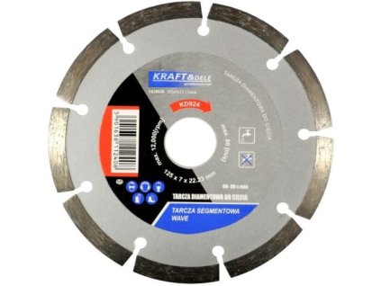 Segmentová řezná třísková fréza KRAFT&DELE KD924 125x7x22,23 mm