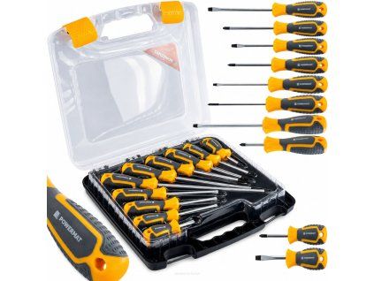 Sada šroubováků Powermat PM1612 10 ks Cr-V, magnetické hroty