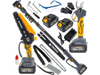 Akumulátorový zahradní set Powermat PM1644 3v1 21 V 3,0 Ah