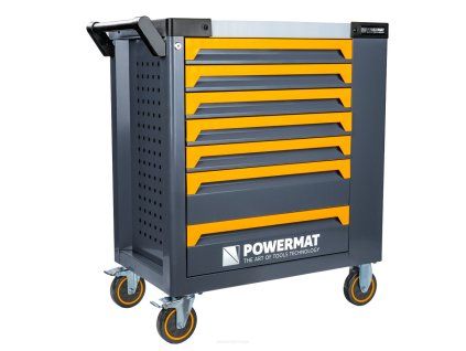 Nářaďový vozík Powermat PM-SN-261MP 7 zásuvek, boční skříňka