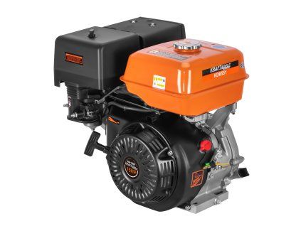 Čtyřtaktní spalovací motor 15 HP (420 ccm), horizontální hřídel 25 mm – Kraft&Dele KD6551 - foto 1
