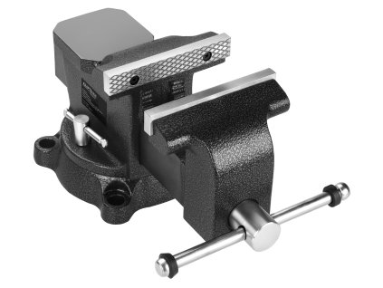 Masivní dílenský zámečnický otočný svěrák 125 mm s kovadlinou – Kraft&Dele KD3681 - foto 1