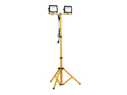 Stavební duální LED reflektor 2× 100 W (16 000 lm) se stativem 1,6 m IP65 – Kraft&Dele KD3692 - foto 1