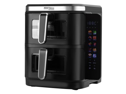 Dvoukomorová horkovzdušná fritéza Airfryer XXL 11L – Kraft&Dele KD4335 - foto 1