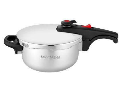 Nerezový tlakový hrnec 4 l (22 cm) s napařovací vložkou – Kraft&Dele KD4295 - foto 1