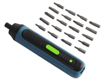 Aku šroubovák 4 V (2 500 mAh) + 24 bitů – Kraft&Dele KD12702 - foto 1