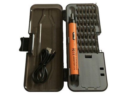 Přesný akumulátorový mini šroubovák s 38 bity – Kraft&Dele KD12701 - foto 1