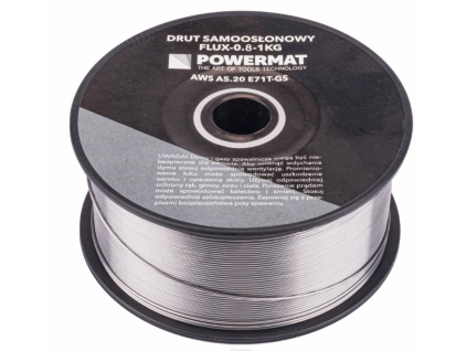 Svařovací drát FLUX 0,8 mm 1 kg FCAW — Powermat