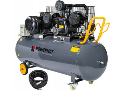 Olejový kompresor 300 l – 8 bar, 400 V, 1200 l/min + hadice