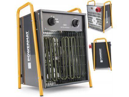 Elektrické topidlo 9 kW (400 V) – 3 stupně výkonu, termostat, ventilátor