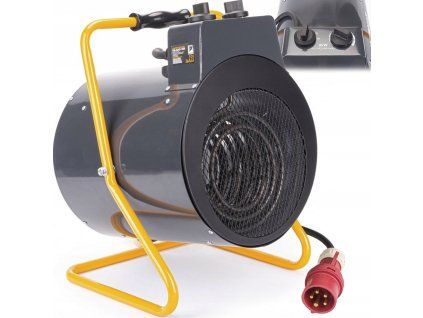 Elektrické topidlo 9 kW (400 V) – 3 stupně, termostat, ventilátor (bez spalin)