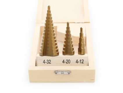 56796 1 step drills 4 32 mm 3 pcs kd10244