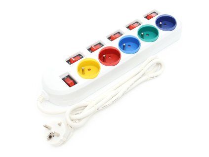 60615 1 prodluzovaci kabel 5 m 5 zasuvek kd4002