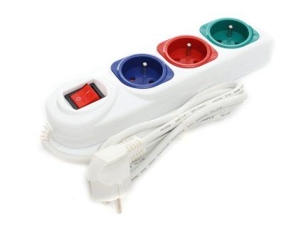 60603 1 prodluzovaci kabel 3 m 3 zasuvky kd4006