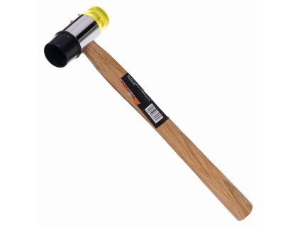 58632 1 gumovy plastovy kladivo 30 mm s drevenou rukojeti kd903