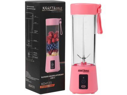74283 1 bezdratovy akumulatorovy blender kd4173 400 ml 6000mah ruzovy design
