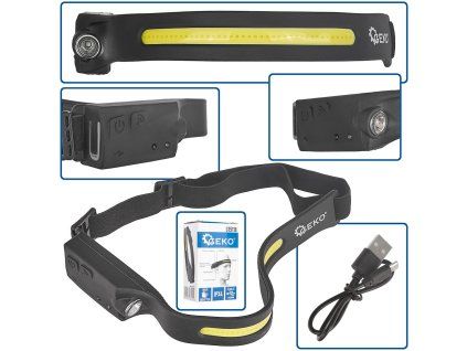 55593 celovka s pohybovym senzorem led cob 3w 1w xpe 1200mah 350lm ipx4 100