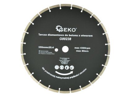 56193 diamantovy kotouc na beton 350 mm x 25 4 mm s pridavnym otvorem 10