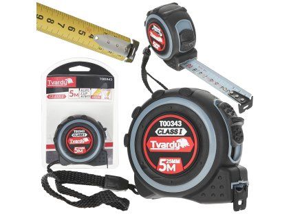 57075 dvoustranny nylonovy svinovaci metr 5 m 25 mm trida i 6 60