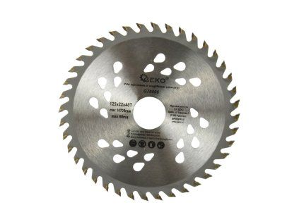 59712 kotouc na drevo 125x22x40t otvory 200