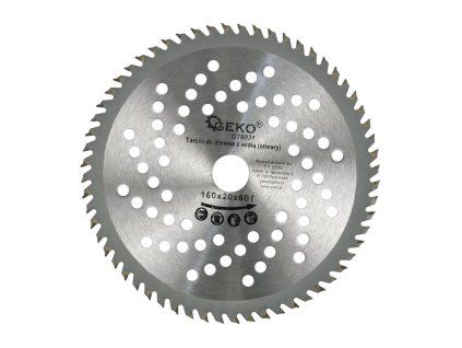59727 kotouc na drevo 160x20x60t otvory 100