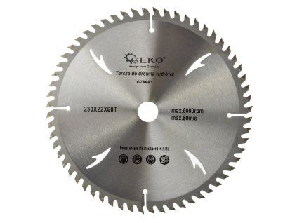 59814 kotouc na drevo 230x22x60t otvory 40 50