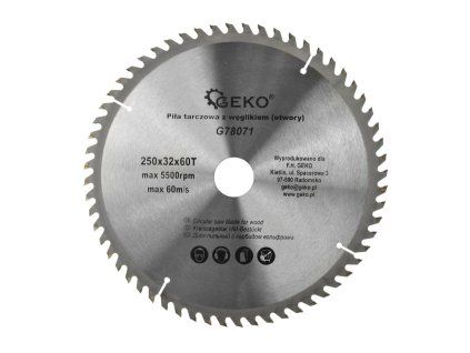 59847 kotouc na drevo 250x32x60t otvory 25 50