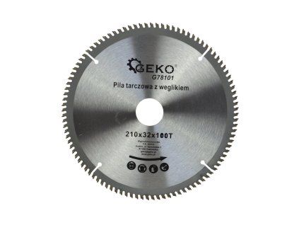 59961 kotouc na hlinik s karbidem 210 mm x 100t x 32 mm sada redukci 25 50