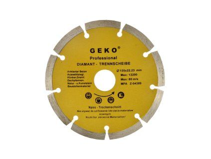 60036 kotouc prumer 125 mm segmentovy geko 100