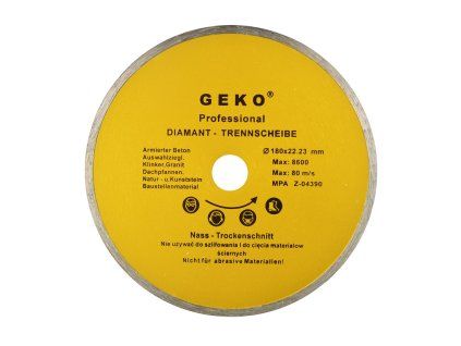 60057 kotouc prumer 180 mm x 22 23 plny geko 50