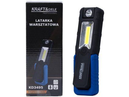 60300 1 72936 1 kraft dele led svitilna 250lm 5 w cob usb nabijeni magneticka gumova konstrukce