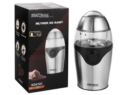 74196 1 mlynek na kavu kd4161 300 w nerez 60g kapacita bezpecnostni blokada