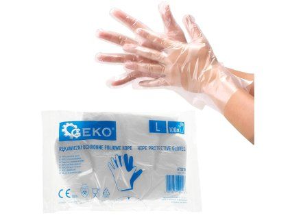 64053 ochranne rukavice z hdpe folie 100 ks 100