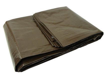 65181 plachta 3x5 m extra silna hneda 200g 5