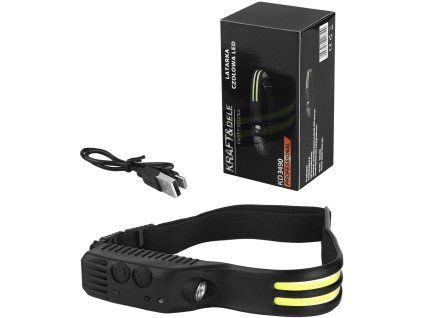 74148 1 profesionalni led celovka kd3490 s pohybovym senzorem a usb c nabijenim