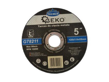 67968 rezaci kotouc na kov geko premium 125x1 0 inox 10 100 400
