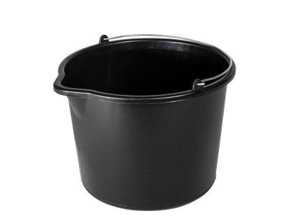 70422 stavebni kbelik 16 l cerny s nalivkou
