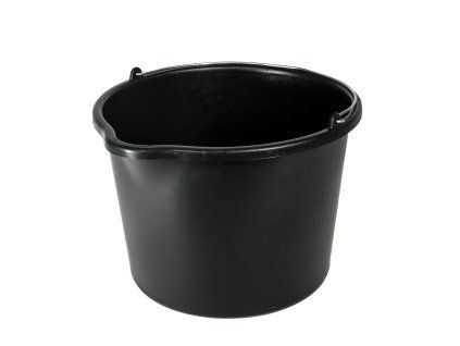 70428 stavebni kbelik 20 l cerny s nalivkou